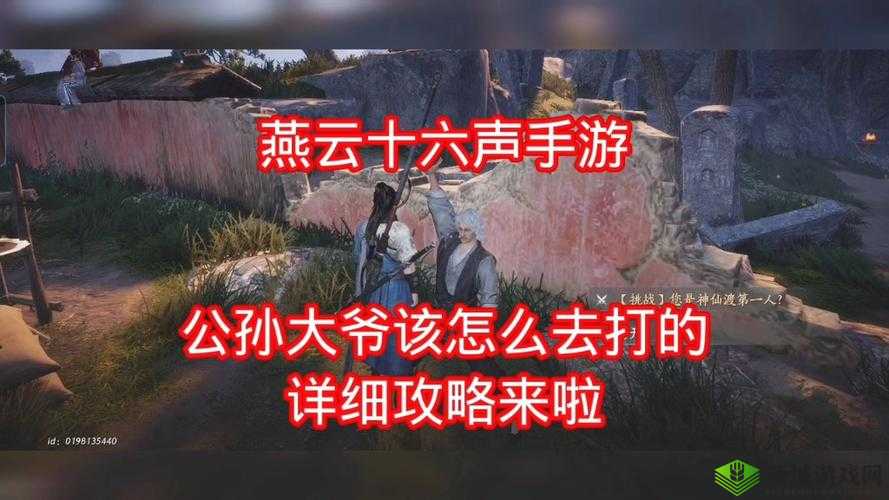 燕云十六声公孙大爷怎么打：详细攻略与技巧分享